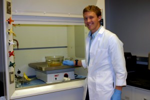 Luke Kitten in Lab